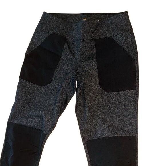 Carhartt FORCE FITTED lightweight UTILITY LEGGING women sz MED 8 gray/ black - Picture 2 of 12